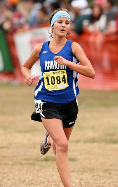 2009 CIF XC Girls D2-110.JPG - 2009 California CIF Cross Country Championships, Woodward Park, Fresno, California